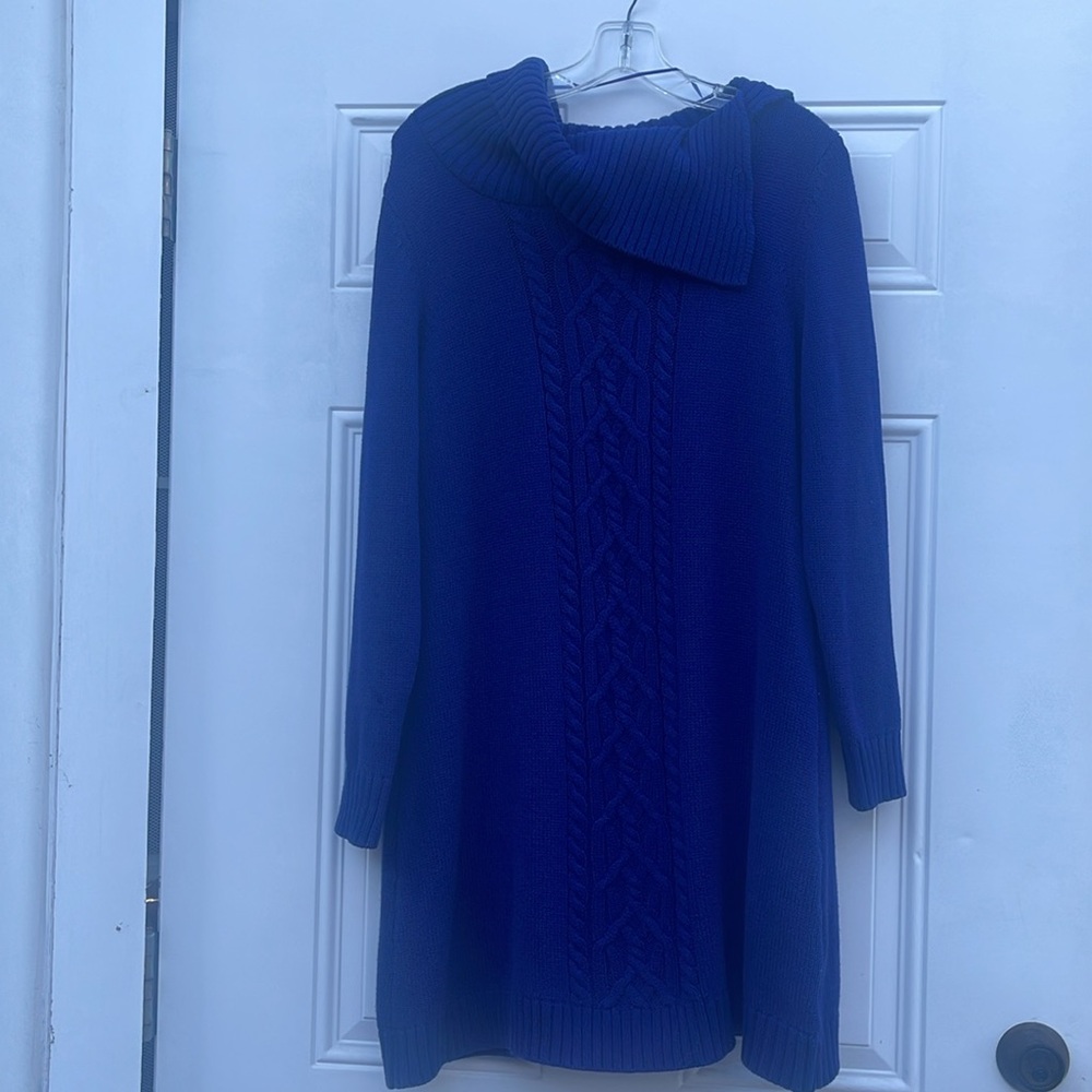 Blue Sweater Dress